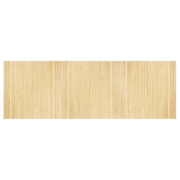 vidaXL Tapis rectangulaire naturel clair 100x300 cm bambou