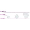 vidaXL Pierres de Jardin Blanc 12 cm Verre