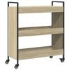 vidaXL Chariot de cuisine ch&ecirc;ne sonoma 70x30x82 cm bois d'ing&eacute;nierie