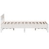 vidaXL Cadre de lit sans matelas blanc 120x200 cm bois de pin massif