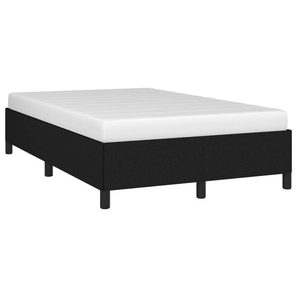 vidaXL Cadre de lit sans matelas noir 120x200 cm tissu