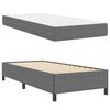 vidaXL Cadre de lit avec matelas Gris clair 90 x 190 cm tissu