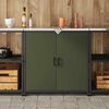 vidaXL Rangement de cuisine Vert olive 60 x 50 x 92 cm Acier