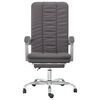 vidaXL Fauteuil inclinable de bureau Gris Similicuir
