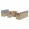 vidaXL Ensemble de canap&eacute; de jardin 10 pc 9-Nombre de places