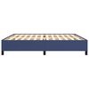 vidaXL Cadre de lit sans matelas bleu 200x200 cm tissu