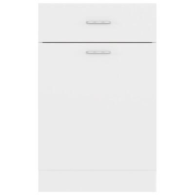 vidaXL Armoire de plancher à tiroir Blanc 50x46x81,5 cm Aggloméré