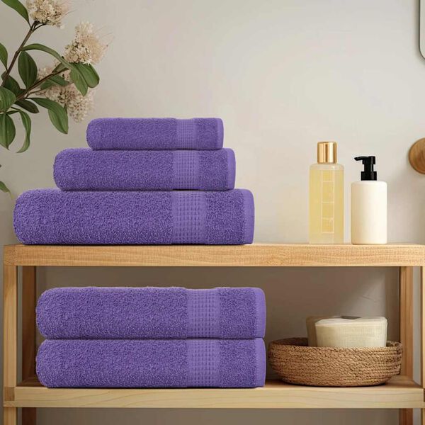 vidaXL Serviettes de bain FROGN 4 pcs violet 100x150 cm 360 g/m²