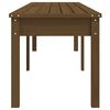 vidaXL Banc de jardin &agrave; 2 places marron miel 203,5x44x45cm bois de pin