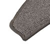 vidaXL Tapis d'escalier 15 pi&egrave;ces 65 x 21 x 4 cm Gris Demi-rond Grand