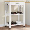 vidaXL Chariot de cuisine MONZA 60x40x88,5 cm bois massif de pin