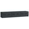 vidaXL Meuble TV 147 x 34,5 x 27 cm Noir Bois d'ing&eacute;nierie
