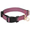 vidaXL Harnais pour chien avec laisse et collier r&eacute;glables rose XL