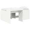 vidaXL Lit haut pour enfants avec bureau Blanc Bois d'ing&eacute;nierie