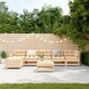 vidaXL Salon de jardin 7 pcs Bois de pin massif