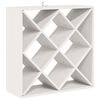 vidaXL &Eacute;tag&egrave;re &agrave; vin 2 pcs Blanc 62 x 25 x 62 cm Pin massif