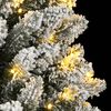 vidaXL Sapin de Noël artificiel 300 LED et neige floquée 180 cm