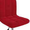 vidaXL Chaises à manger pivotantes lot de 2 rouge bordeaux velours