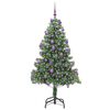 vidaXL Sapin de No&euml;l avec 300 LED avec support Vert 210 cm PVC