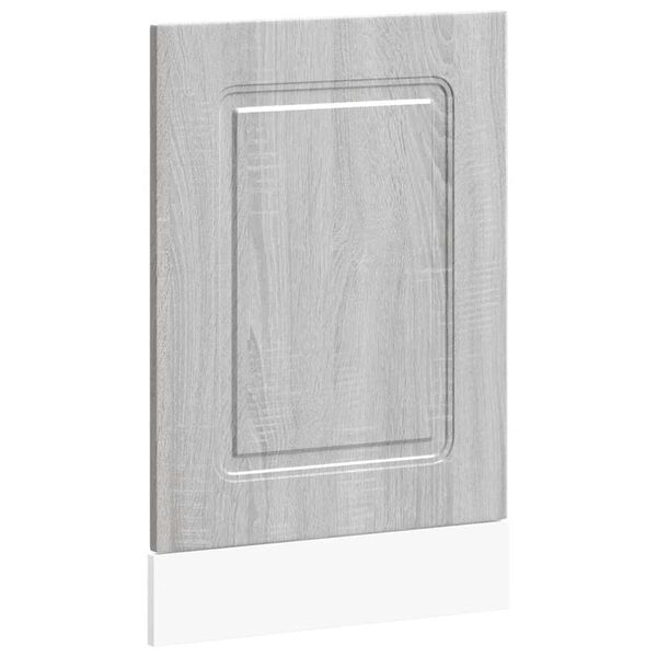vidaXL Panneau de lave-vaisselle Kalmar sonoma gris 45x1,5x67 cm