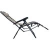 vidaXL Chaise pliable de terrasse Taupe Textil&egrave;ne