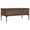 vidaXL Table basse chêne marron 100x50x45cm bois d'ingénierie et métal