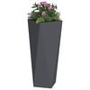 vidaXL Jardinière 2 pcs Anthracite 30 x 30 x 75 cm Acier