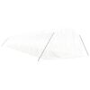 vidaXL Serre avec cadre en acier blanc 48 m² 16x3x2 m