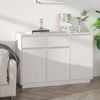 vidaXL Buffet blanc 110x34x75 cm bois massif de pin