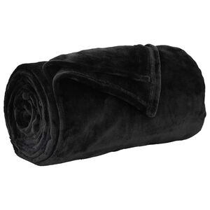 vidaXL plaid Noir 220 x 240 cm 1.37 kg Polaire