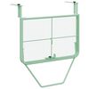 vidaXL Table Suspendue de Balcon Vert menthe 60 x 39 x 65 cm Acier