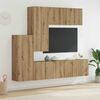 vidaXL Unit&eacute; murale de TV 5 pcs Ch&ecirc;ne artisanal Bois d'ing&eacute;nierie