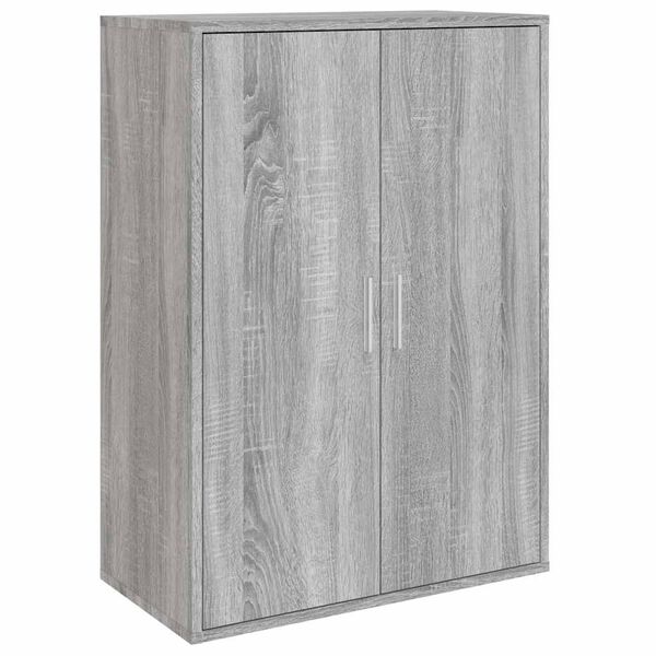 vidaXL Buffets 2 pcs sonoma gris 60x31x84 cm bois d'ing&eacute;nierie