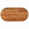 vidaXL Dessus de table 120x60x2,5 cm ovale bois massif d'acacia
