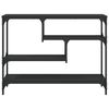 vidaXL Table console noir 100x30x75 cm bois d'ingénierie