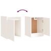 vidaXL Meubles TV 3 pcs Blanc Bois massif de pin
