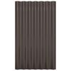 vidaXL Panneaux de toit 36 pcs Acier galvanisé Marron 60x36 cm