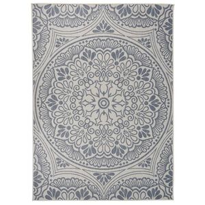 vidaXL Tapis &agrave; tissage plat d'ext&eacute;rieur 200x280 cm Motif bleu