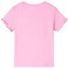 T-shirt enfants &agrave; manches courtes rose vif 140