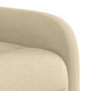 vidaXL Fauteuil inclinable Crème Tissu