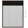 vidaXL Moustiquaire pliss&eacute;e pour fen&ecirc;tre Aluminium Marron 60x80 cm