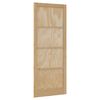vidaXL Porte int&eacute;rieure Naturel 83 x 232 cm Contreplaqu&eacute;