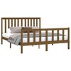 vidaXL Cadre de lit sans matelas marron miel 160x200cm bois pin massif