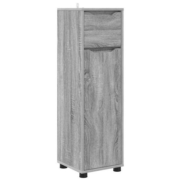 vidaXL Cabinet de salle de bain Gris Sonoma 30,5 x 30 x 101 cm