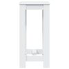 vidaXL Table de bar blanc 51x50x103,5 cm bois d'ing&eacute;nierie