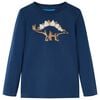 T-shirt enfants &agrave; manches longues bleu marine 104