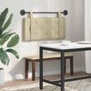 vidaXL T&ecirc;te de lit suspendue Montage mural Cr&egrave;me 80 cm Simili cuir