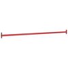 vidaXL Barres fixes d'exercice 2 pcs 125 cm Acier Rouge