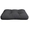 vidaXL Coussin de palette noir 50x50x12 cm tissu