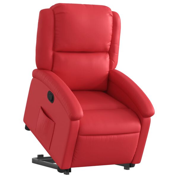 vidaXL Fauteuil inclinable Rouge Similicuir